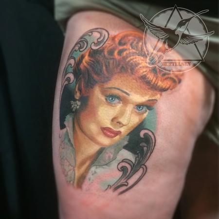 Tattoos - Lucille Ball Vintage Color Portrait - 108320